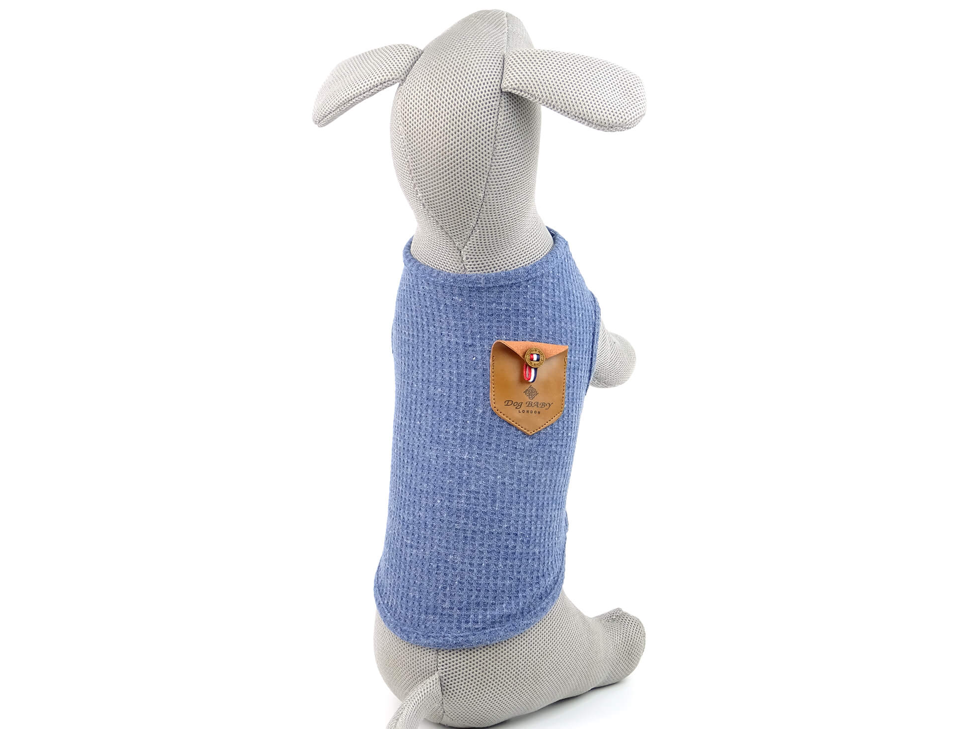 Vsepropejska London modré tričko pro psa Délka zad psa: 21 cm, Obvod hrudníku: 27 - 30 cm