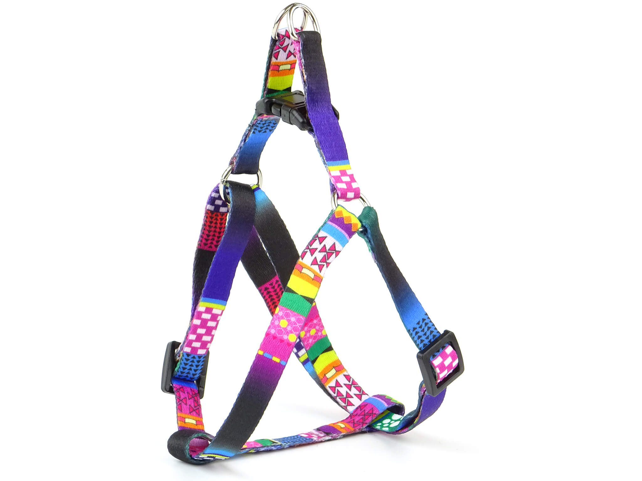 Vsepropejska Color barevný postroj pro psa | 25 - 38 cm Barva: Fialová