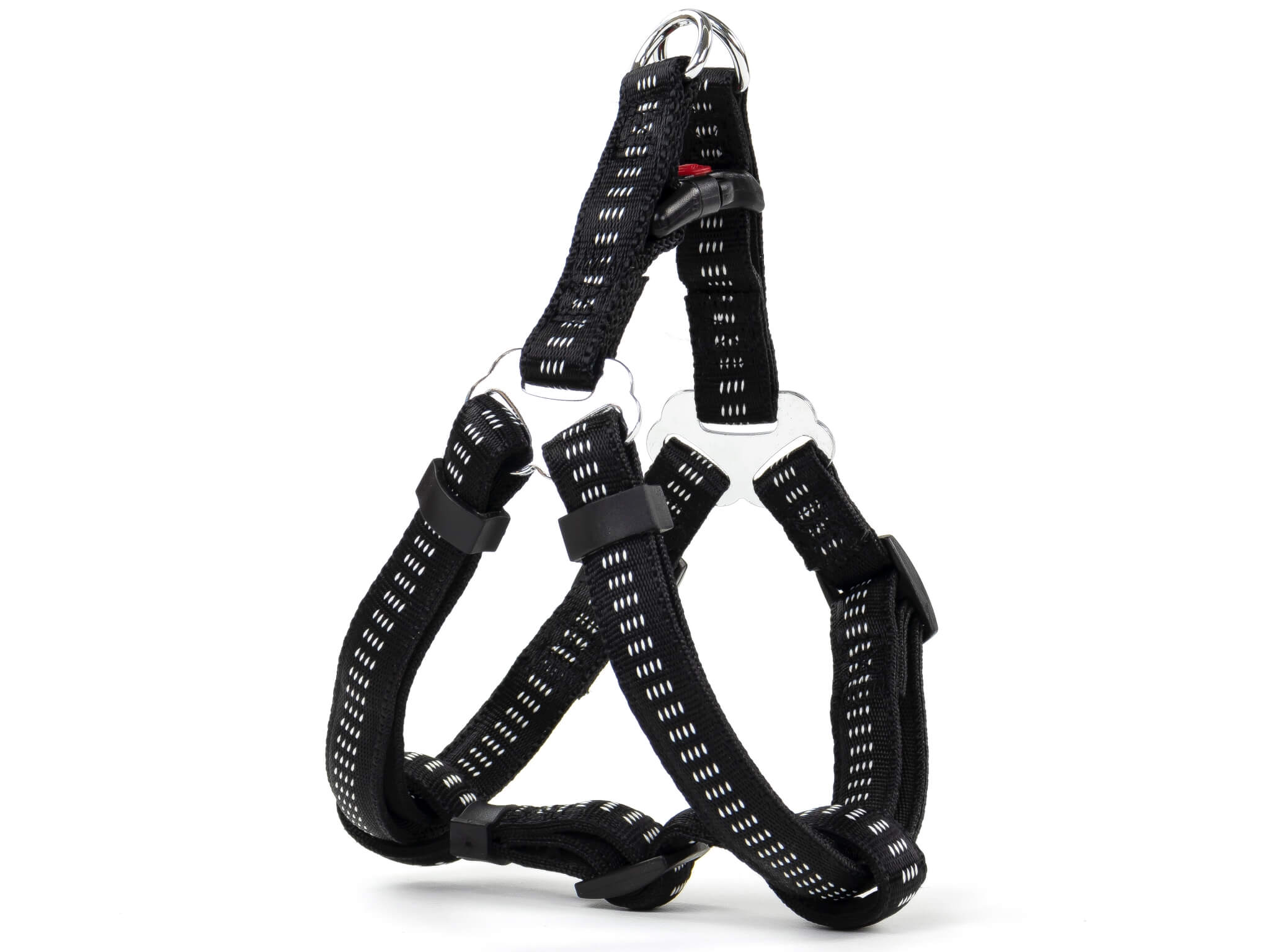 Vsepropejska Strong černý postroj pro psa s vodítkem | 35 – 50 cm