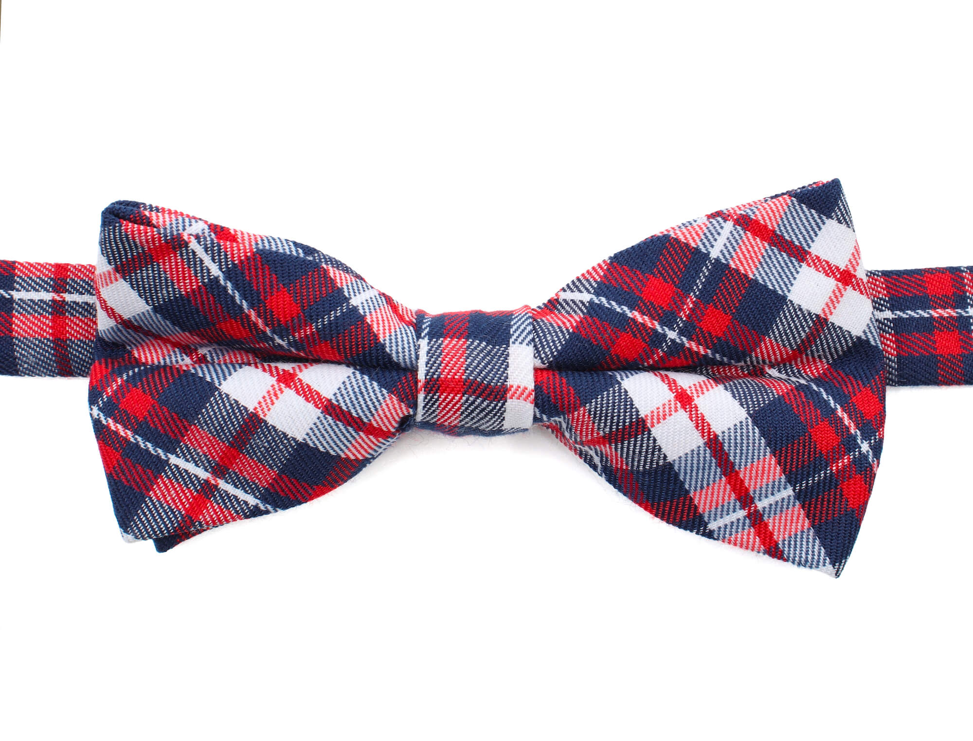 Vsepropejska Britain červený károvaný motýlek pro psa | 20 - 44 cm Barva: Červeno-bílá