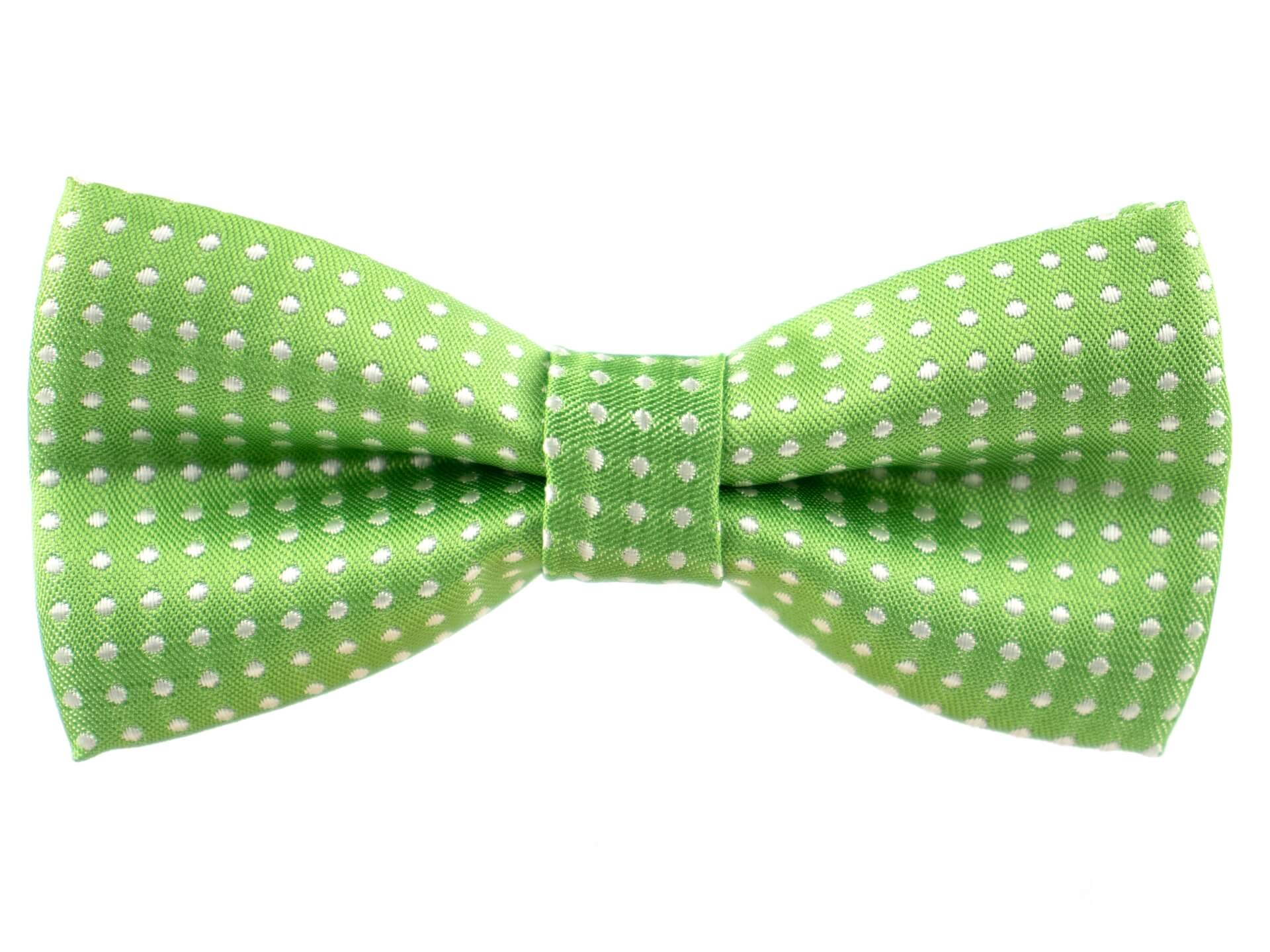 Vsepropejska Elegant světle zelený motýlek pro psa s puntíky | 25 - 42 cm
