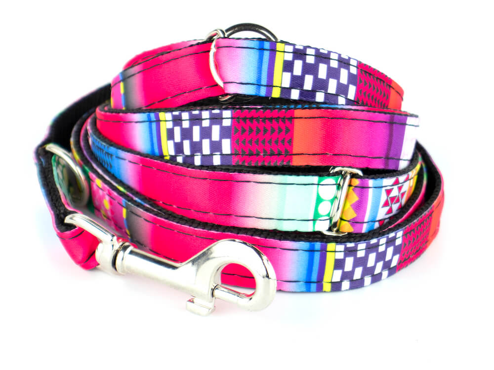 Vsepropejska Rainbow přepínací vodítko pro psa | 220 cm Barva: Růžová