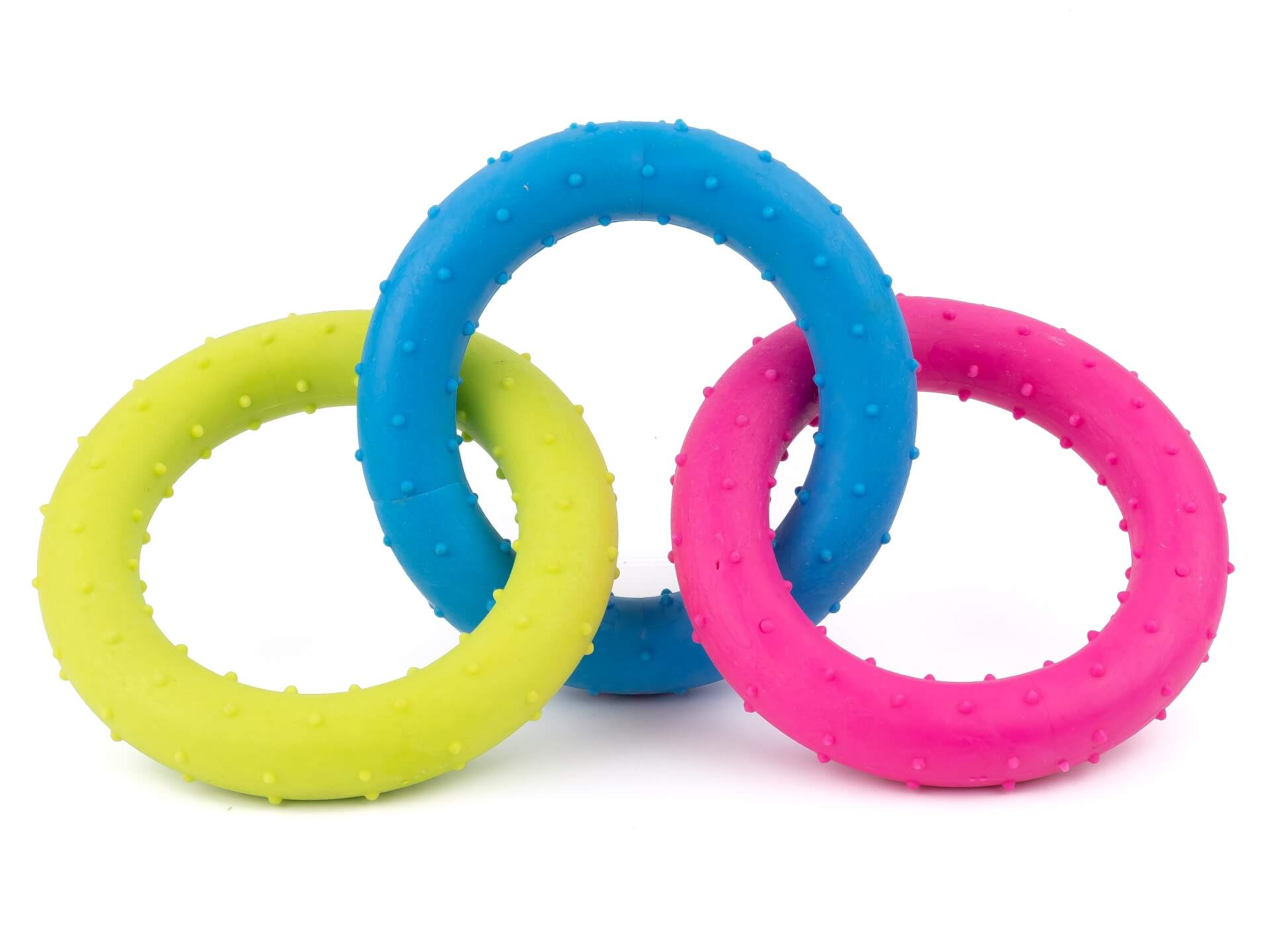 Vsepropejska Circles barevné gumové přetahovadlo | 18 cm