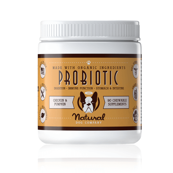 Natural Dog Company Probiotika pro psy s příchutí kuřete a dýně