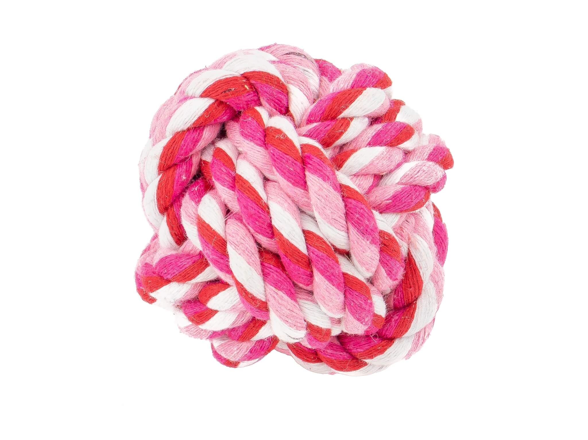 Vsepropejska Tin zapletené míčky pro psa | 8 cm Barva: Červená, Průměr: 8 cm