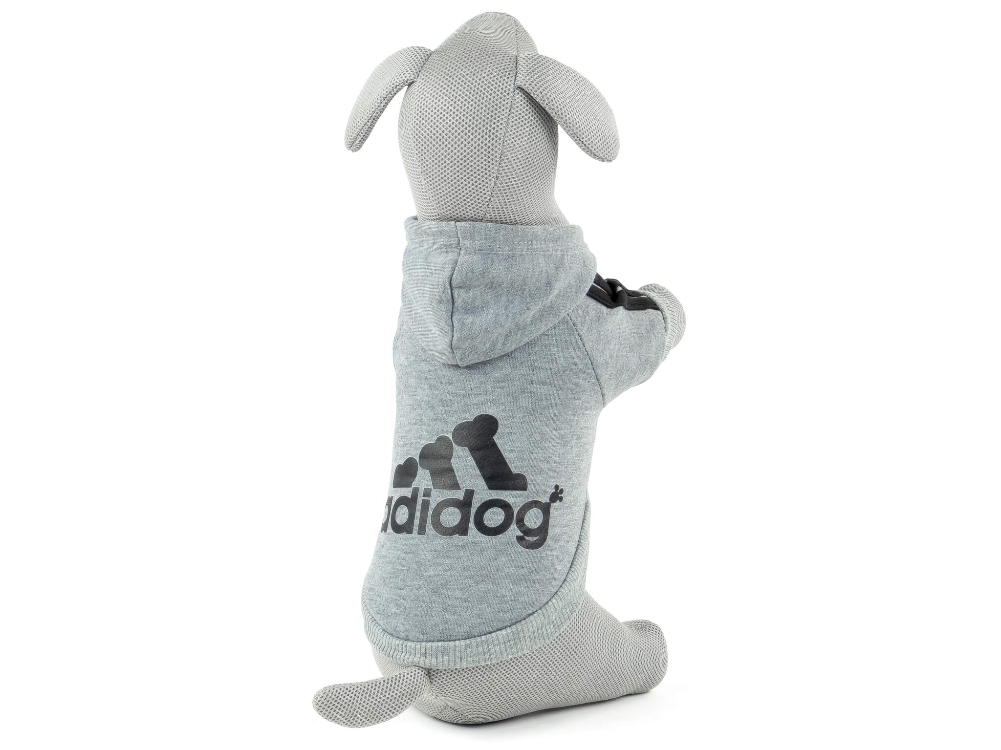 Vsepropejska Adidog šedá mikina pro psa Délka zad psa: 20 cm, Obvod hrudníku: 24 - 30 cm