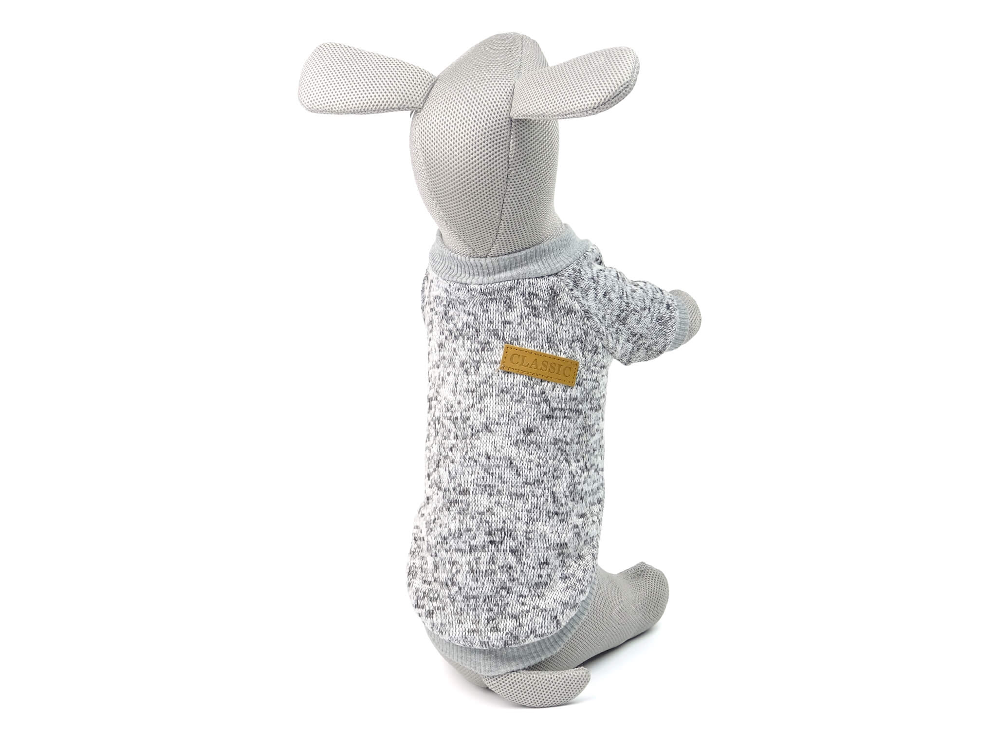 Vsepropejska Classic mikina pro psa Barva: Šedá, Délka zad psa: 18 cm, Obvod hrudníku: 20 - 26 cm v Všepropejska.cz