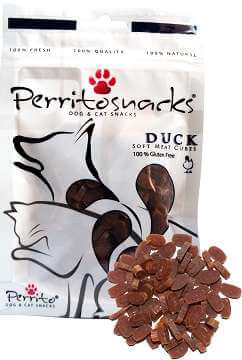Perrito měkké kachní kostky pro psy a kočky | 50g