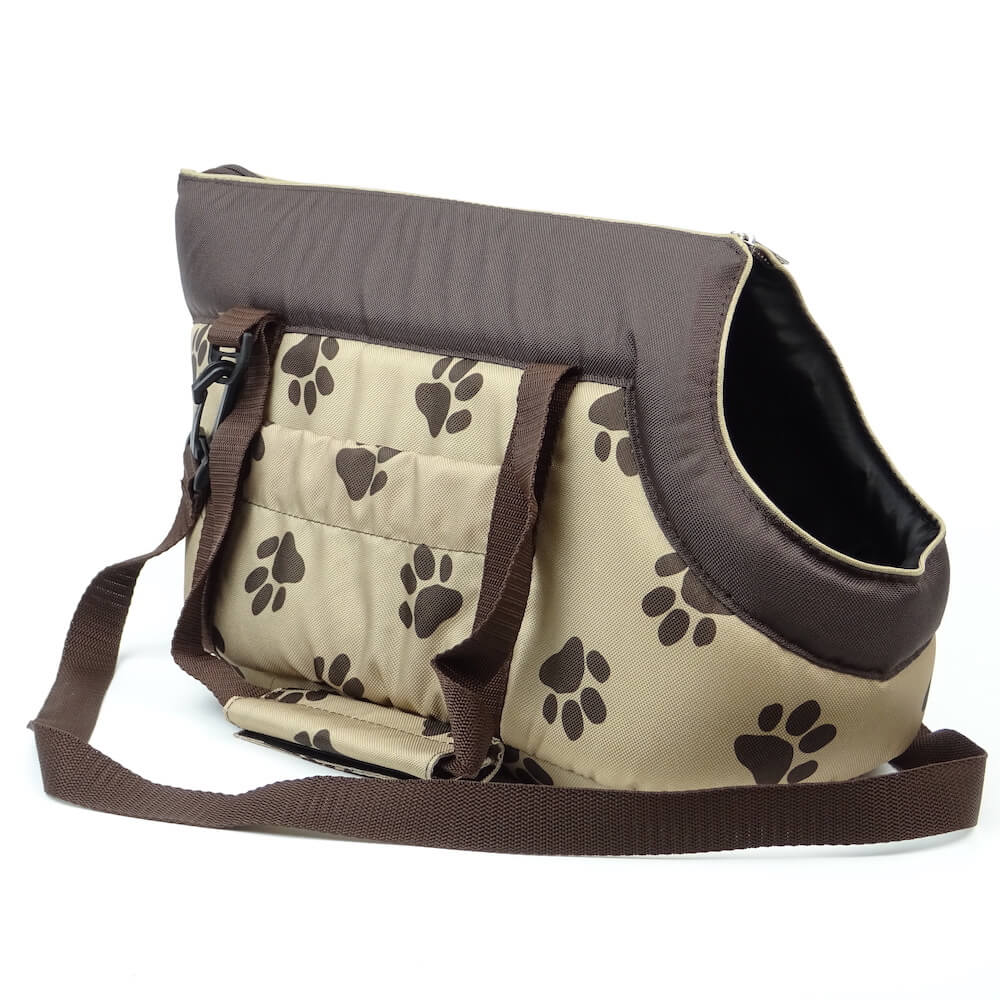 HobbyDog Nice béžová taška pro psa tlapka Dle váhy psa: do 7 kg