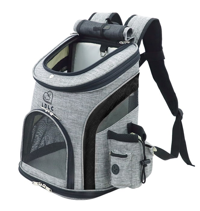 Vsepropejska Smart šedo-černý batoh pro psa Dle váhy psa: do 3 kg