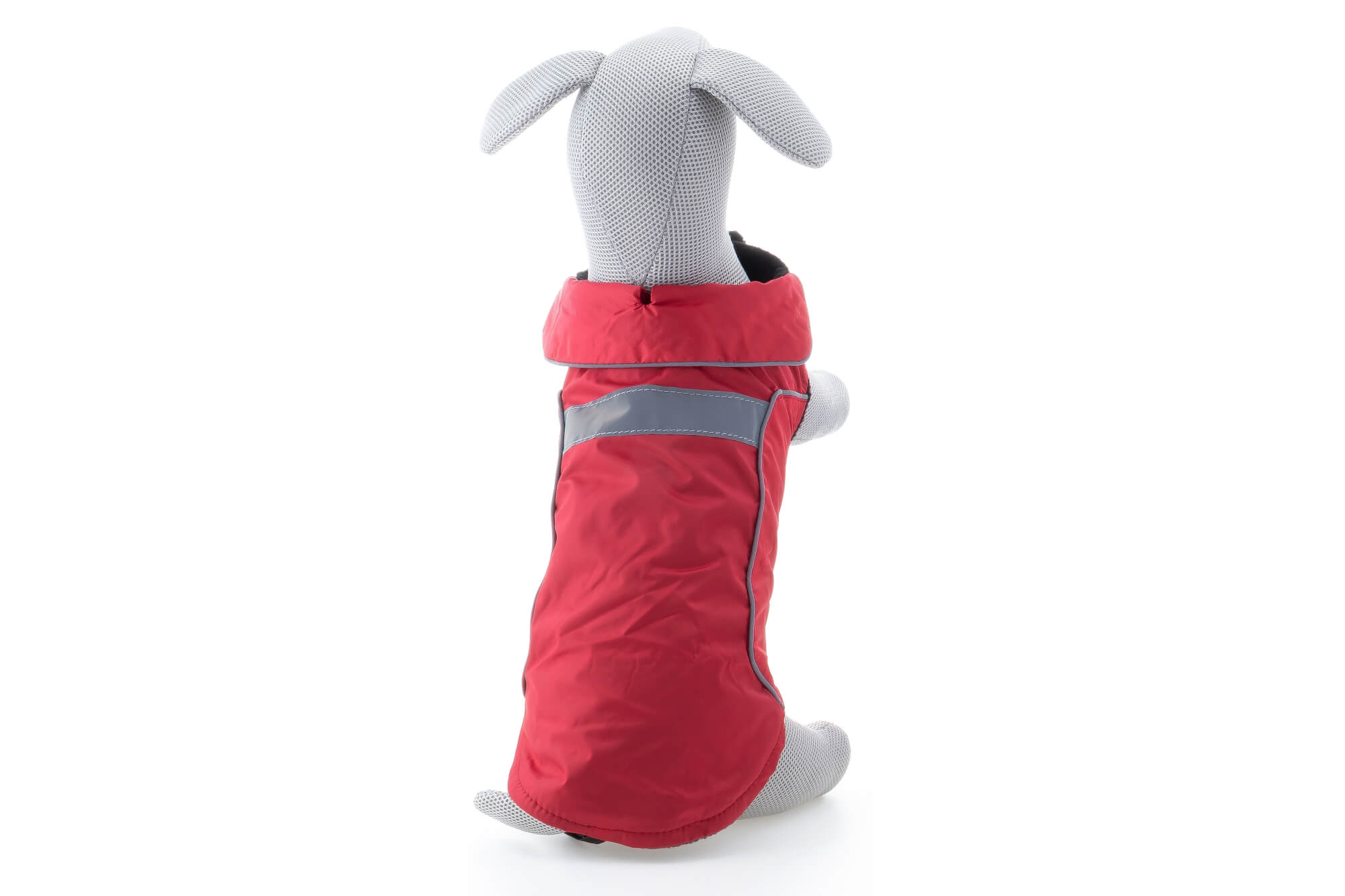Levně Arif zimní bunda pro psa Barva: Červená, Délka zad (cm): 26, Obvod hrudníku: 36 - 40 cm
