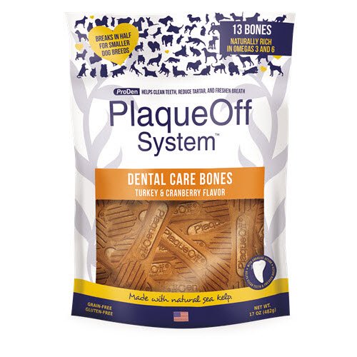ProDen PlaqueOff PlaqueOff dentální kosti z krůtího masa | 482g