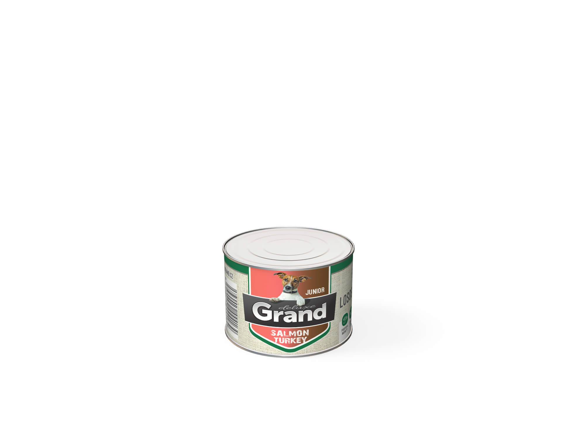 Grand deluxe 100% losos & krůta konzerva pro psa junior | 180g