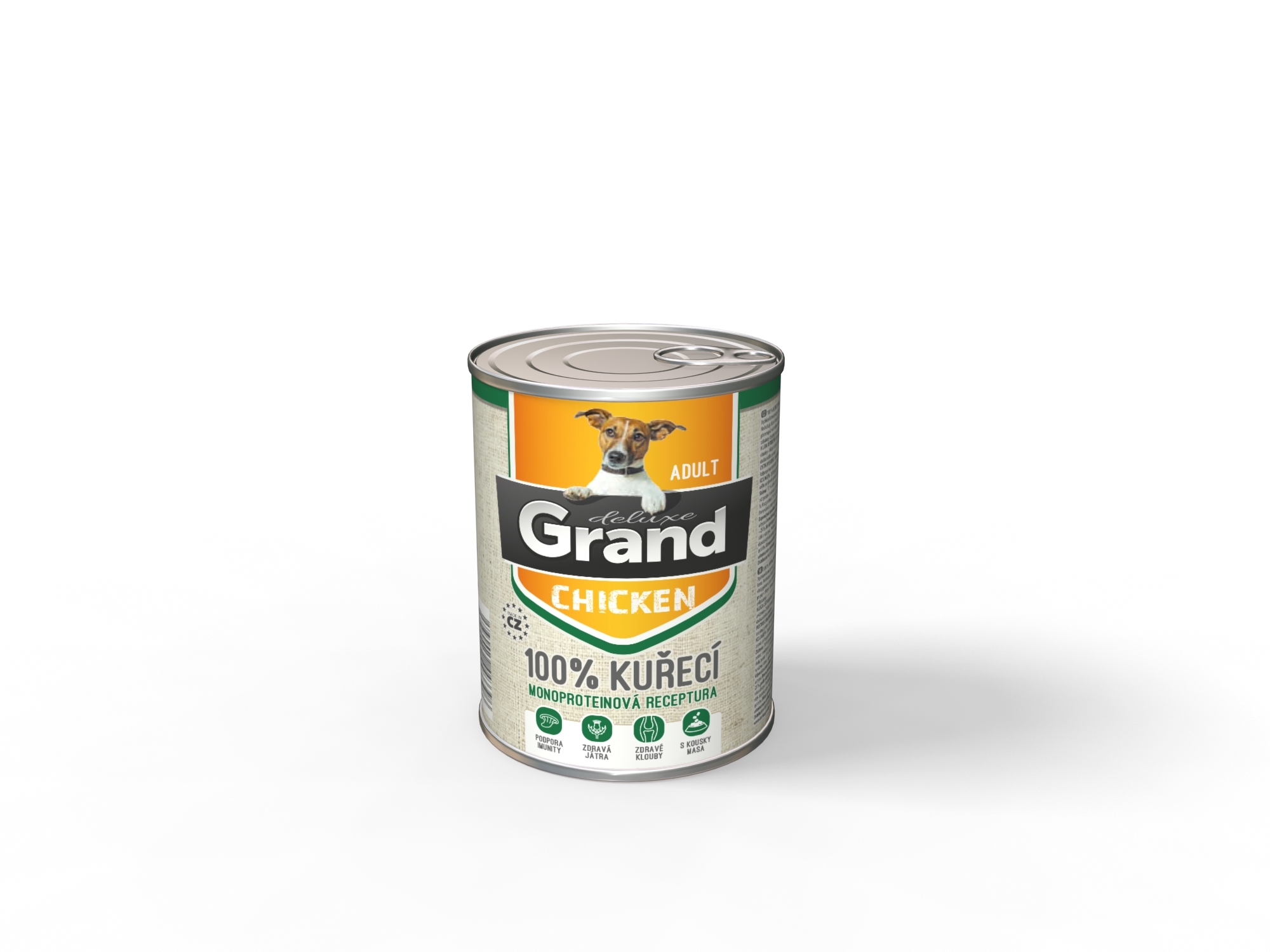 Grand deluxe 100% kuřecí konzerva pro psa adult | 400g