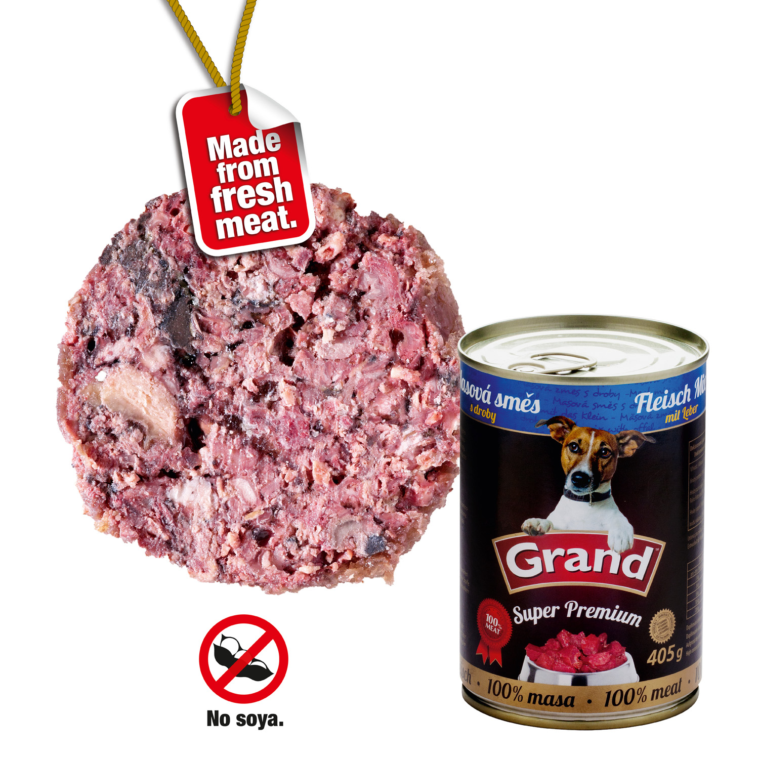 Grand superpremium masová směs konzerva pro psa | 405g