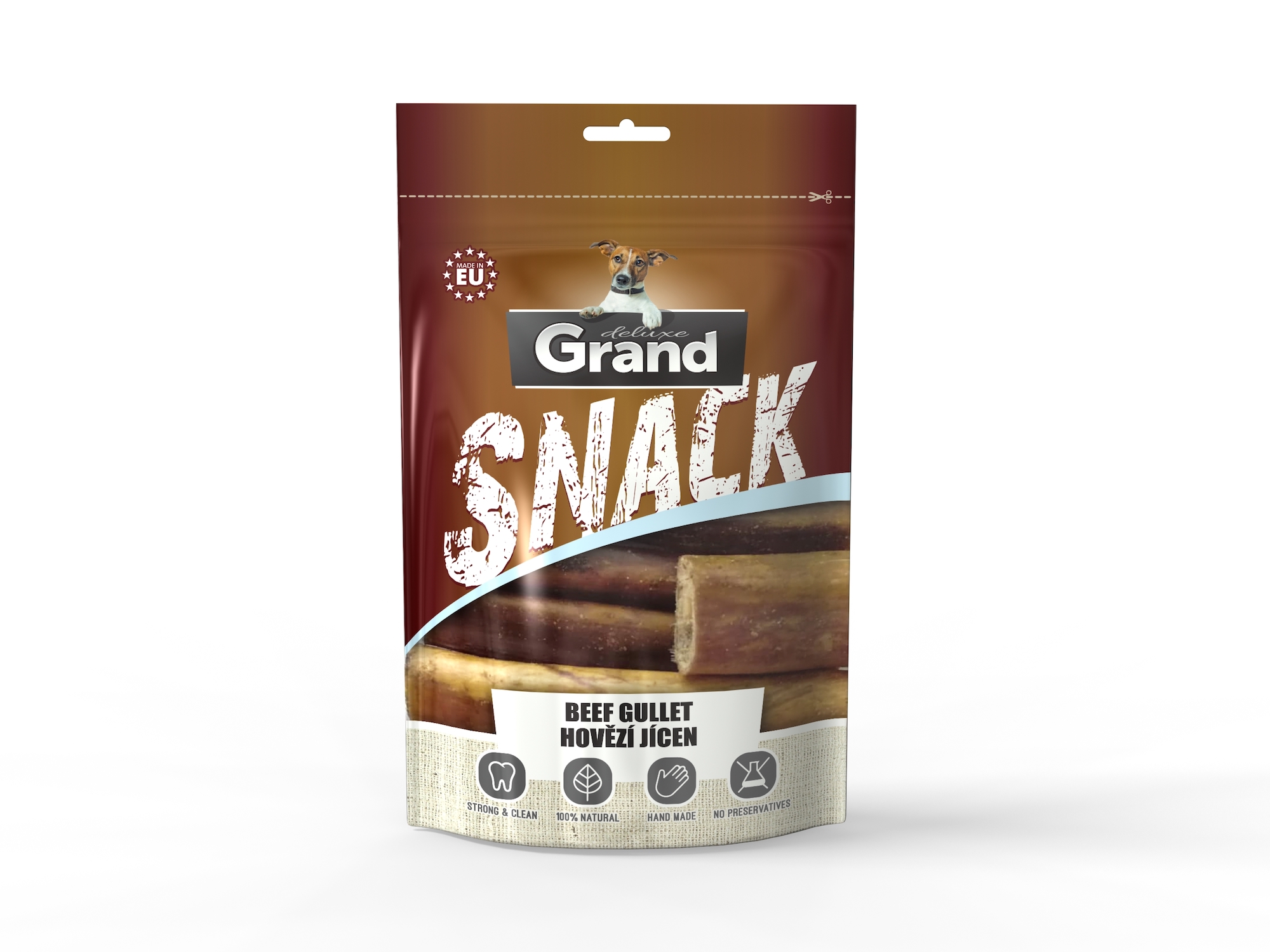 Grand deluxe snack sušený hovězí jícen pro psa | 100g
