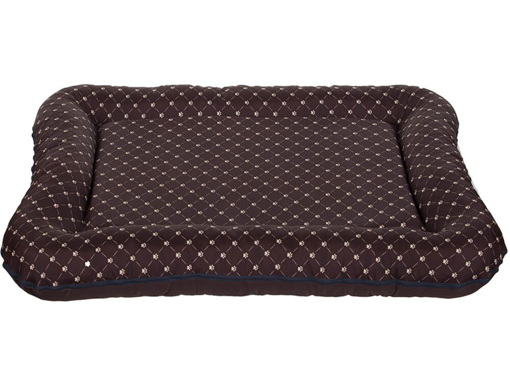 Vsepropejska Washable hnědá matrace pro psa s tlapkami na ZIP Barva: Hnědá, Rozměr (cm): 105 x 85