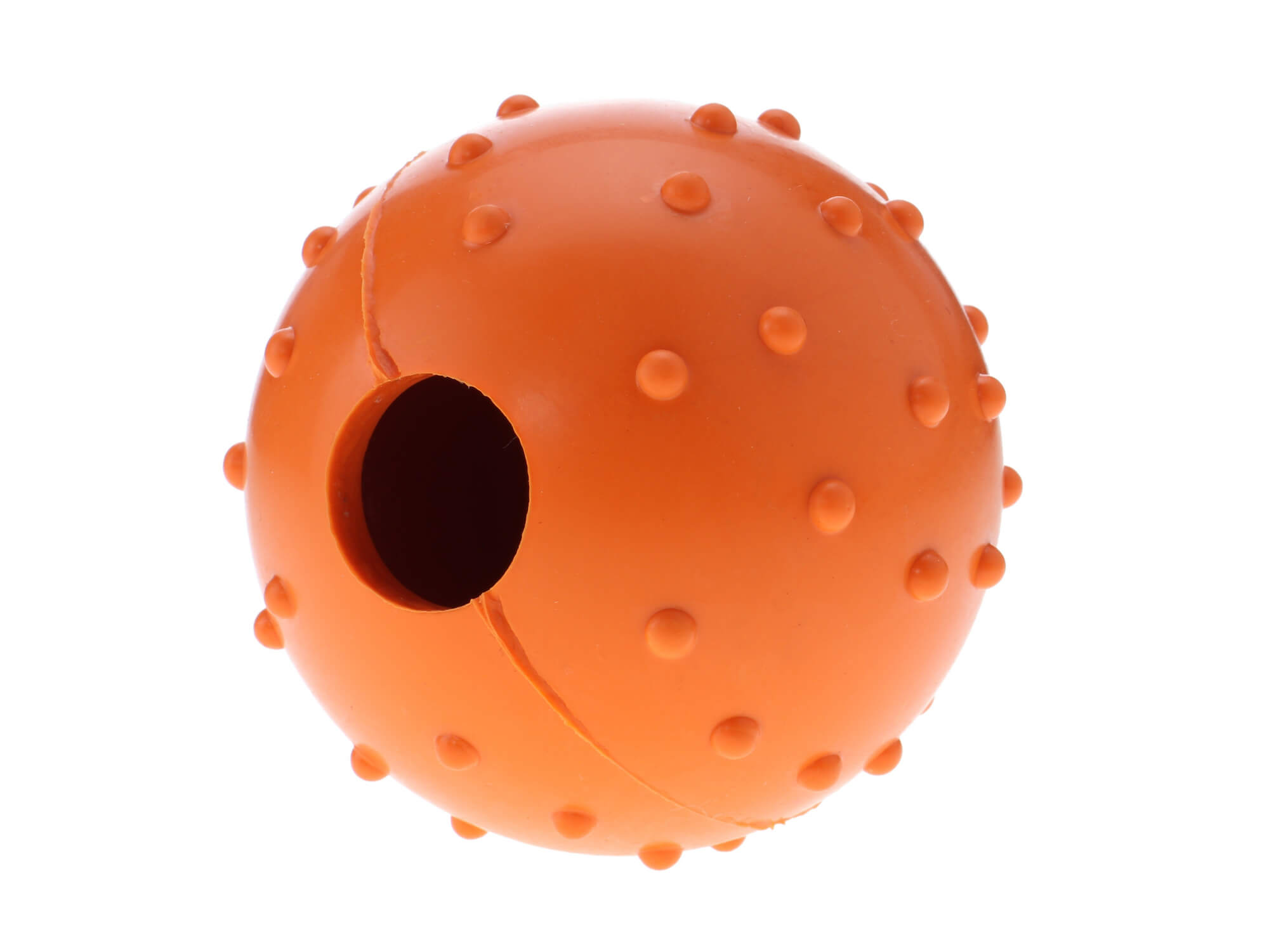 Levně Wren gumový míček na pamlsky pro psa Barva: Oranžová, Rozměr (cm): 4