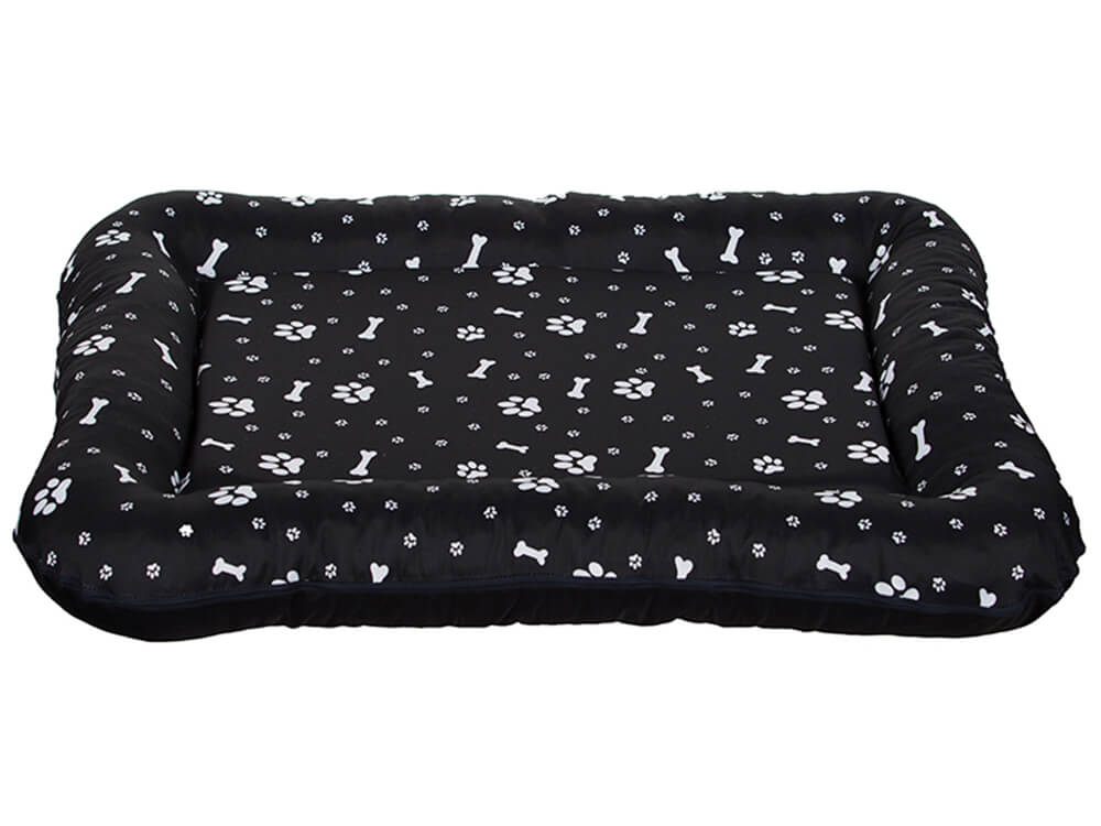 Vsepropejska Washable černá matrace pro psa s potiskem na ZIP Barva: Černá, Rozměr (cm): 105 x 85