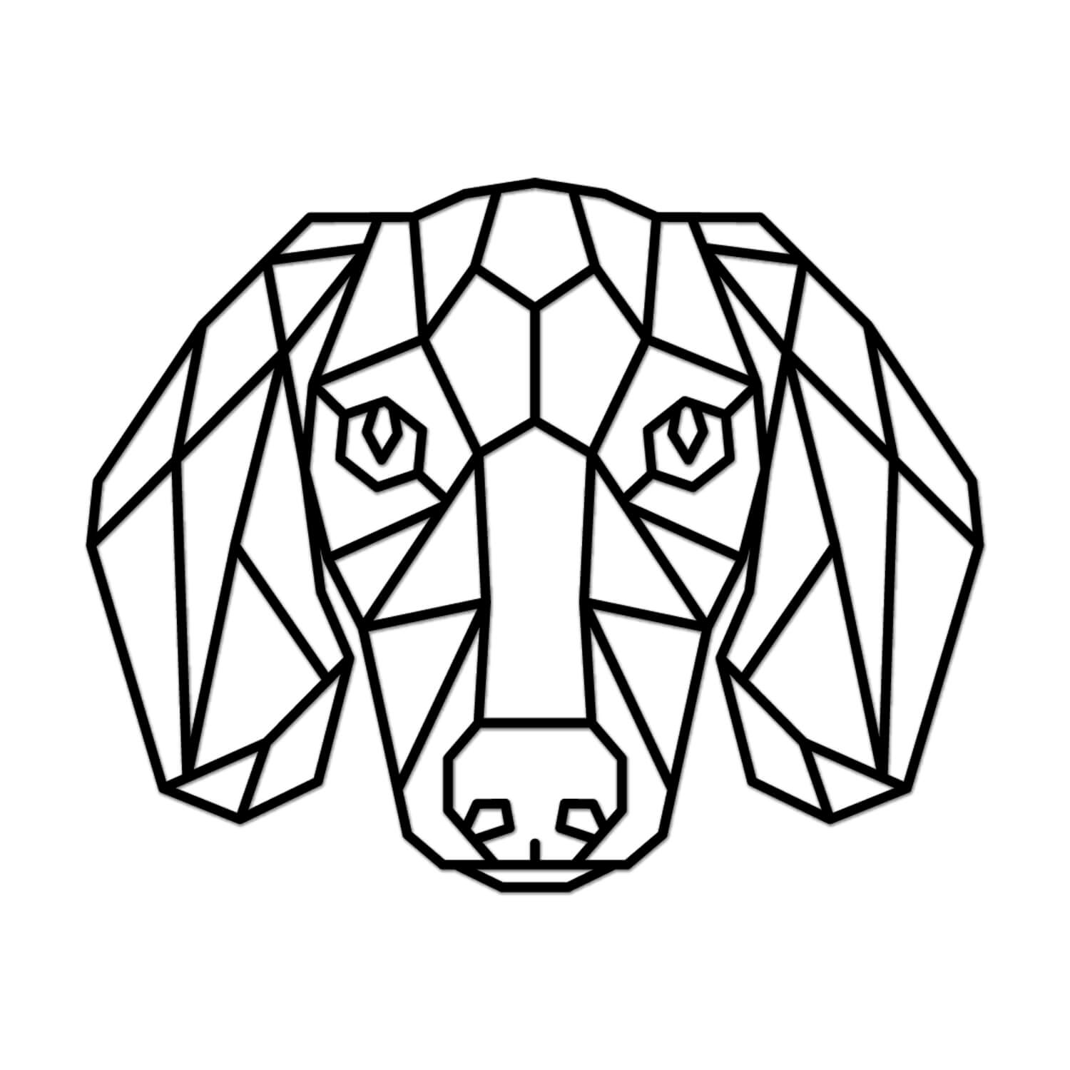 Vsepropejska Jezevčík II dřevěná dekorace na zeď Rozměr: 17 x 13,5 cm