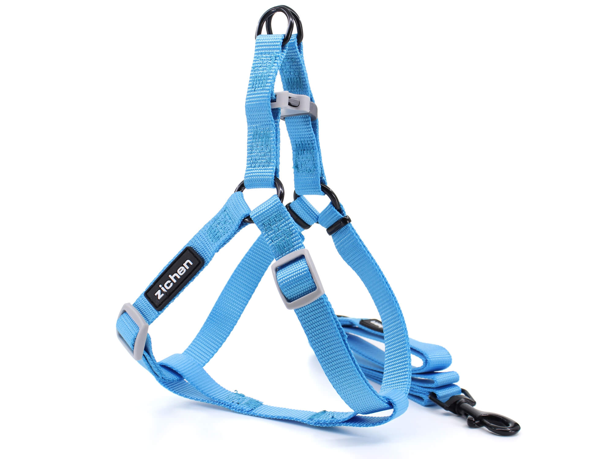 Vsepropejska Georgia modrý postroj pro psa s vodítkem Barva: Modrá, Obvod hrudníku: 44 - 60 cm