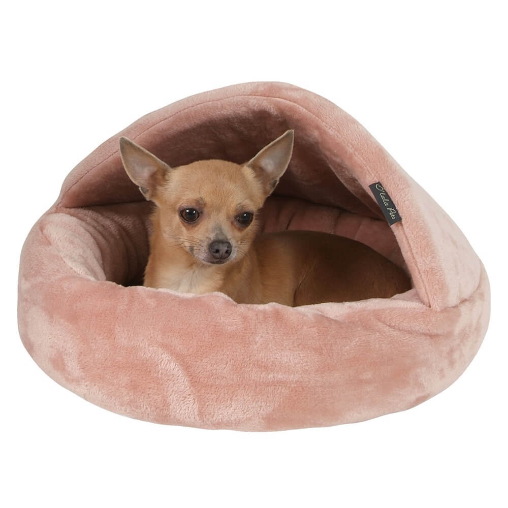 I love pets Afrodithe staro-růžové iglu pro psa z fleecu Rozměr (cm): 55