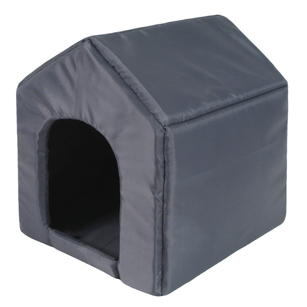 I love pets Economy šedá bouda pro psa Barva: Šedá, Rozměr (cm): 42 x 32