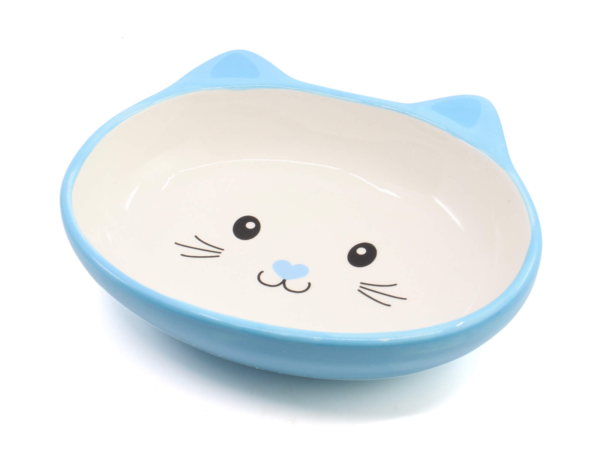 Levně Cue keramická miska pro kočku Barva: Modrá