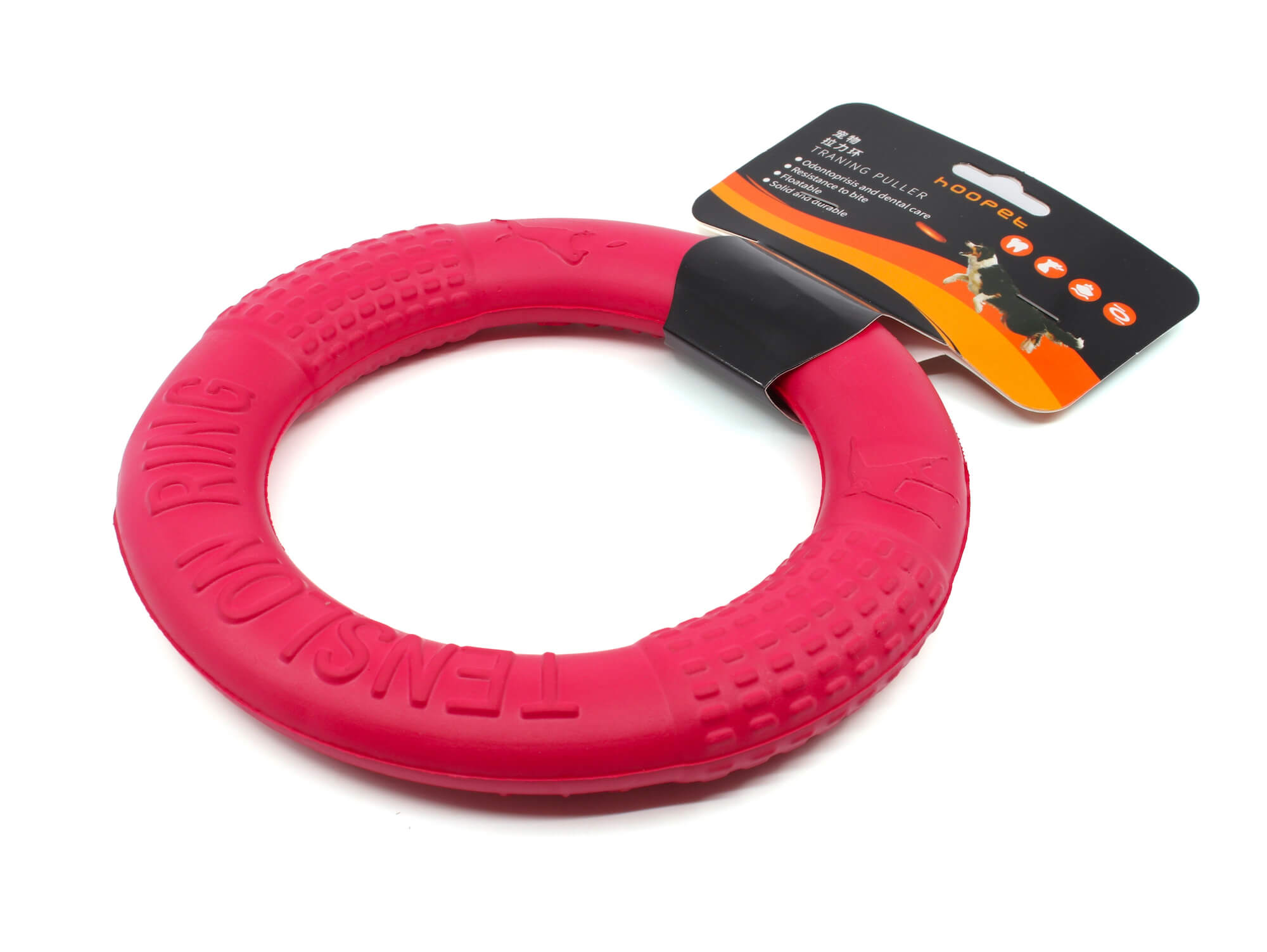 Vsepropejska Kif gumové přetahovalo pro psa | 17 cm Barva: Červená, Průměr: 27 cm
