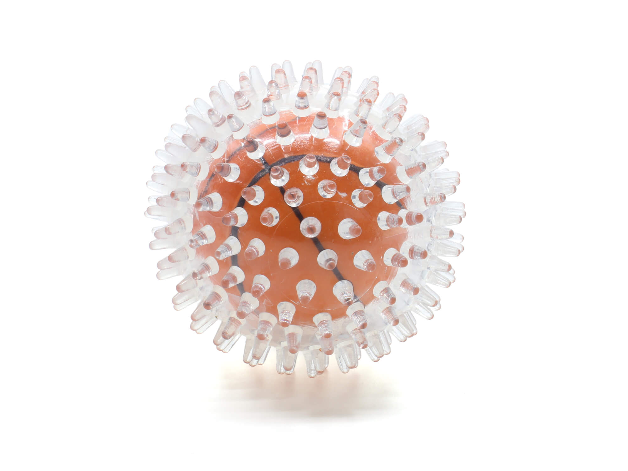 Vsepropejska Ježek dentální míček pro psa | 9 cm Barva: Oranžová