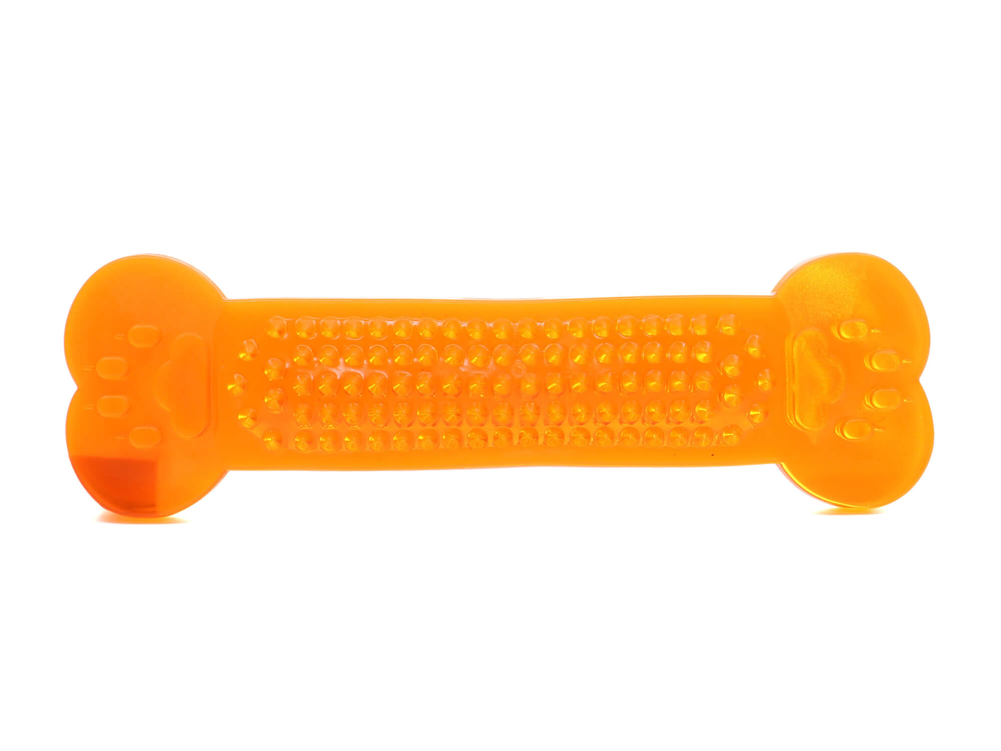 Vsepropejska Otis gumová kost pro psa | 15 cm Barva: Oranžová