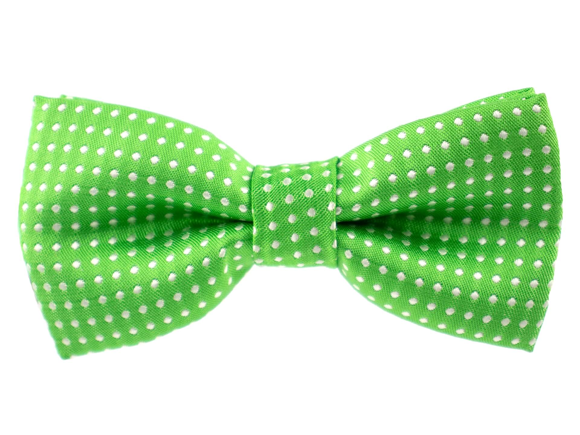 Vsepropejska Elegant zelený motýlek pro psa s puntíky | 25 - 42 cm