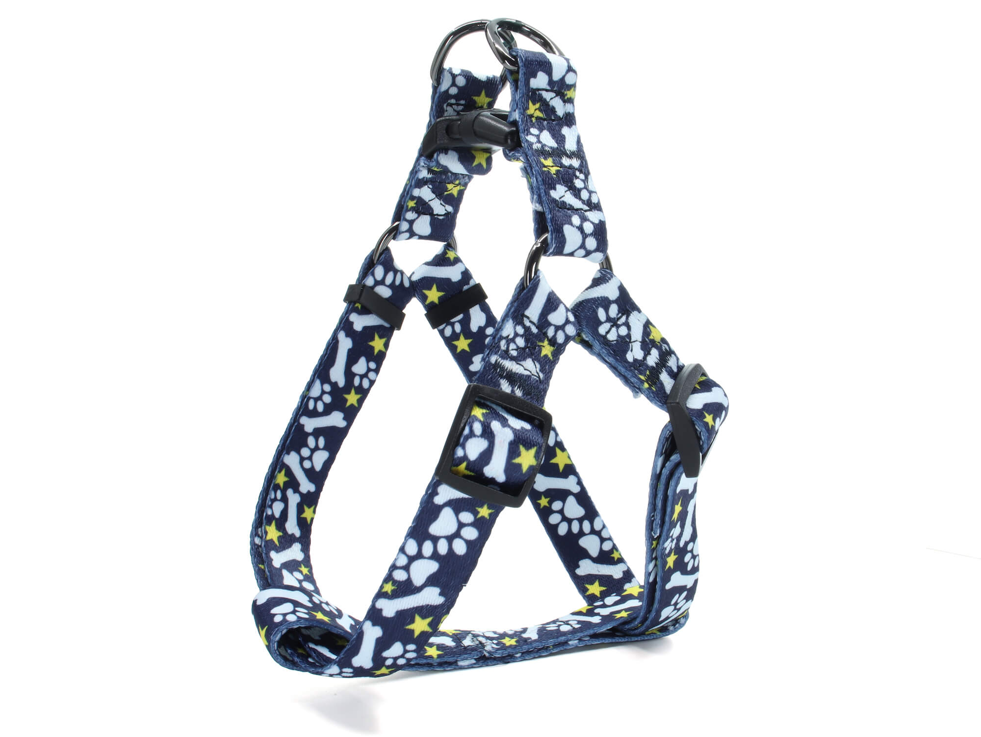 Vsepropejska Daber modrý obojek, postroj a vodítko pro psa Typ: Postroj, Velikost: Obvod hrudníku 32 - 43 cm