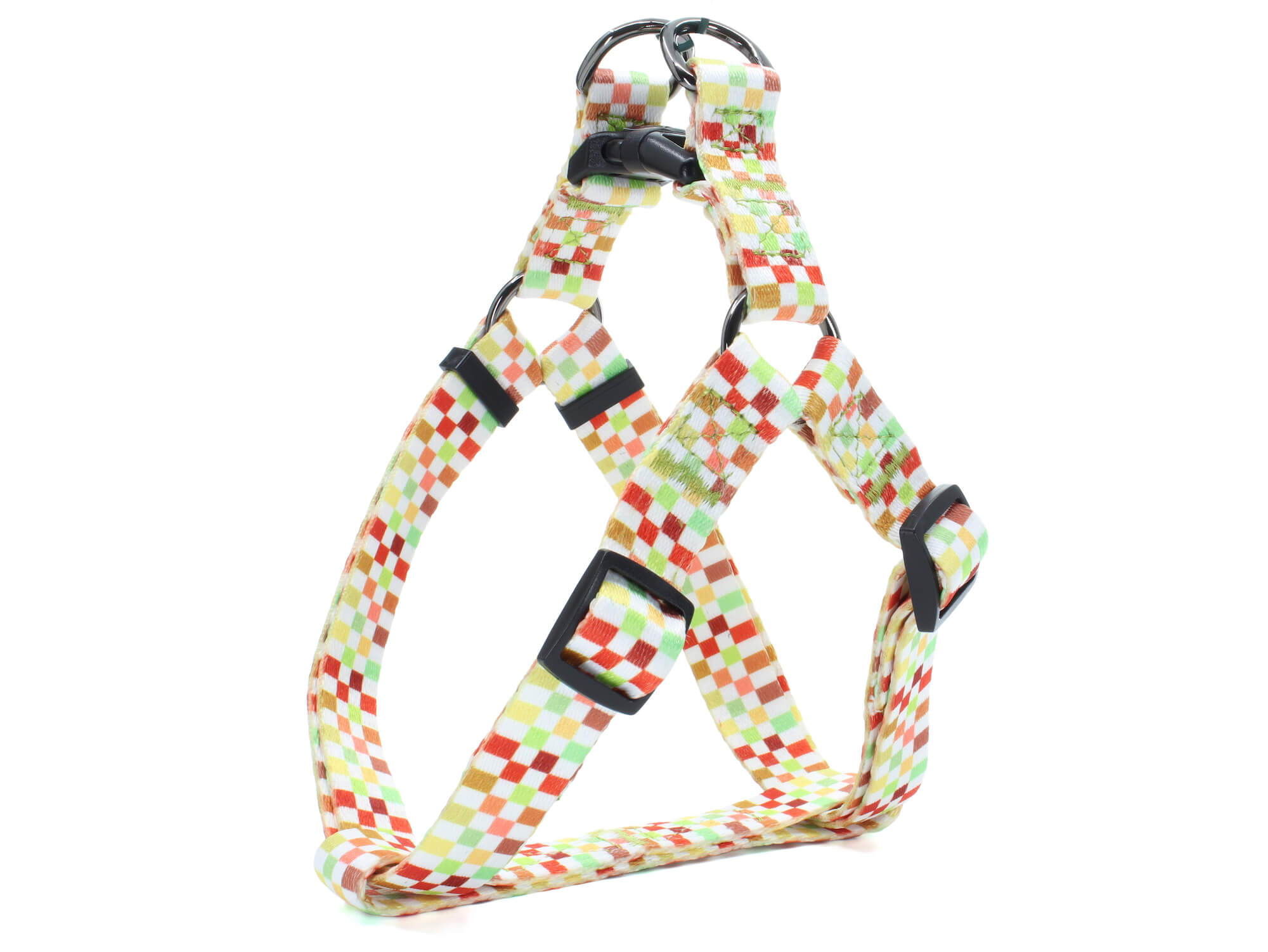 Vsepropejska Edor žlutý obojek, postroj a vodítko pro psa Typ: Postroj, Velikost: Obvod hrudníku 46 - 70 cm