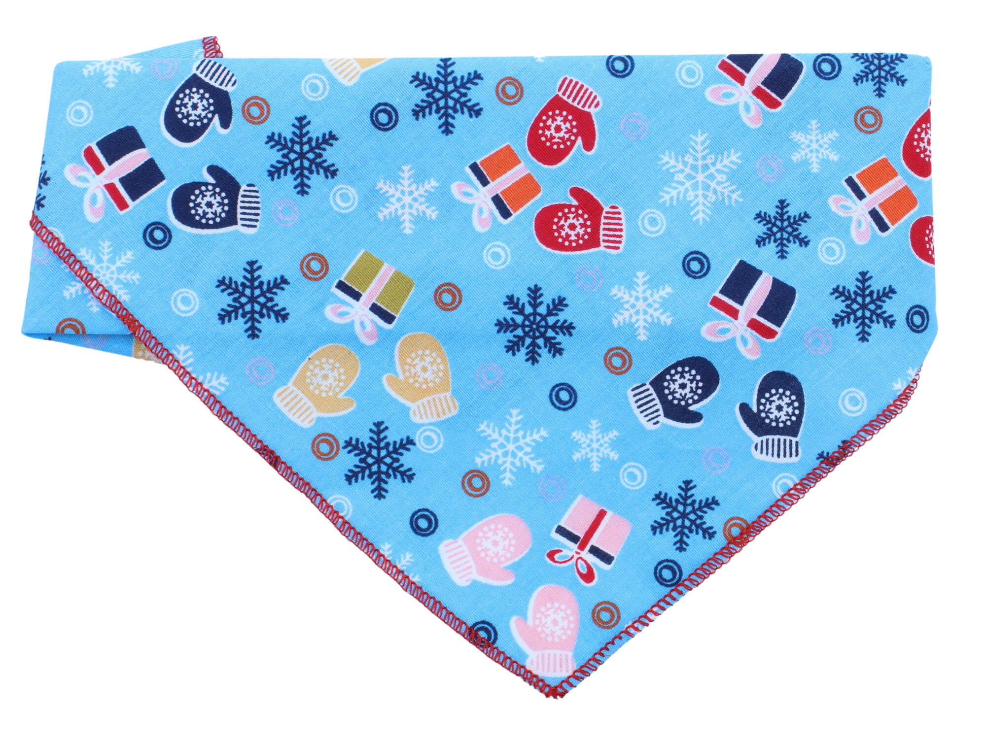 Levně Muni vánoční šátek pro psa Barva: Modrá, Obvod krku: 30 - 60 cm