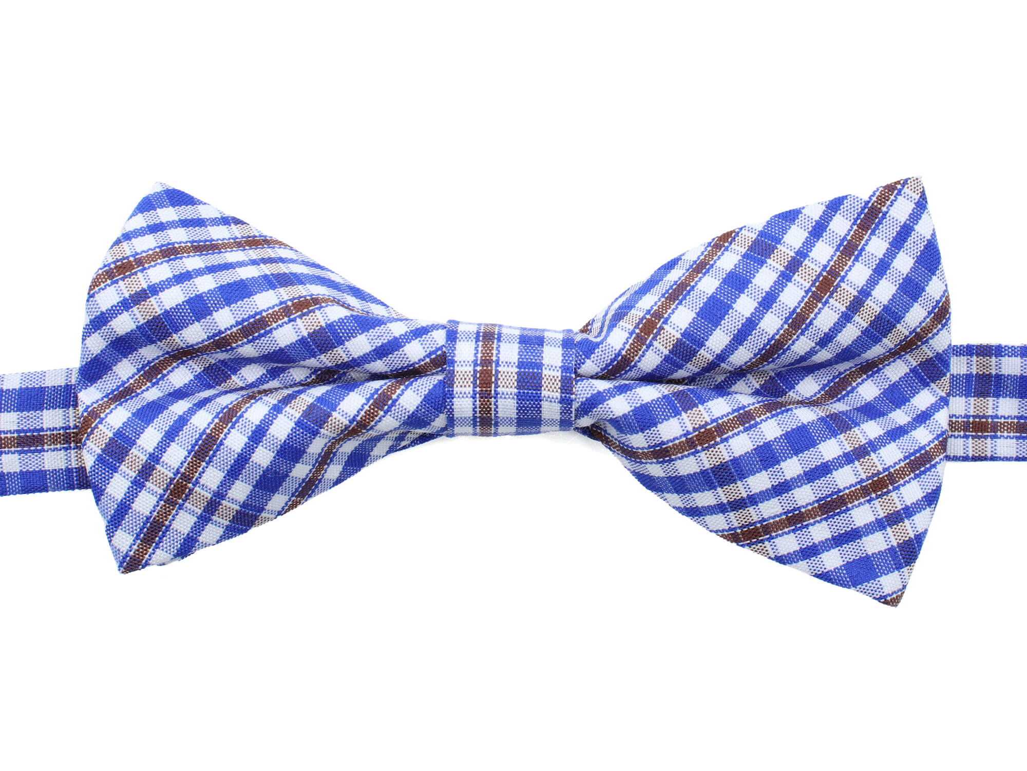 Vsepropejska Britain modrý károvaný motýlek pro psa | 20 - 44 cm Barva: Hnědá
