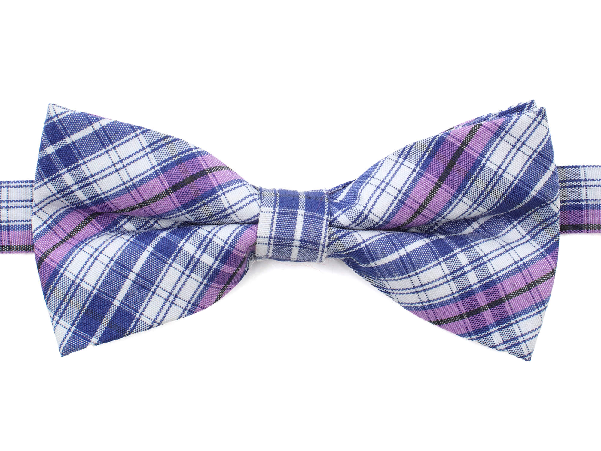Vsepropejska Britain modrý károvaný motýlek pro psa | 20 - 44 cm Barva: Modro-fialová