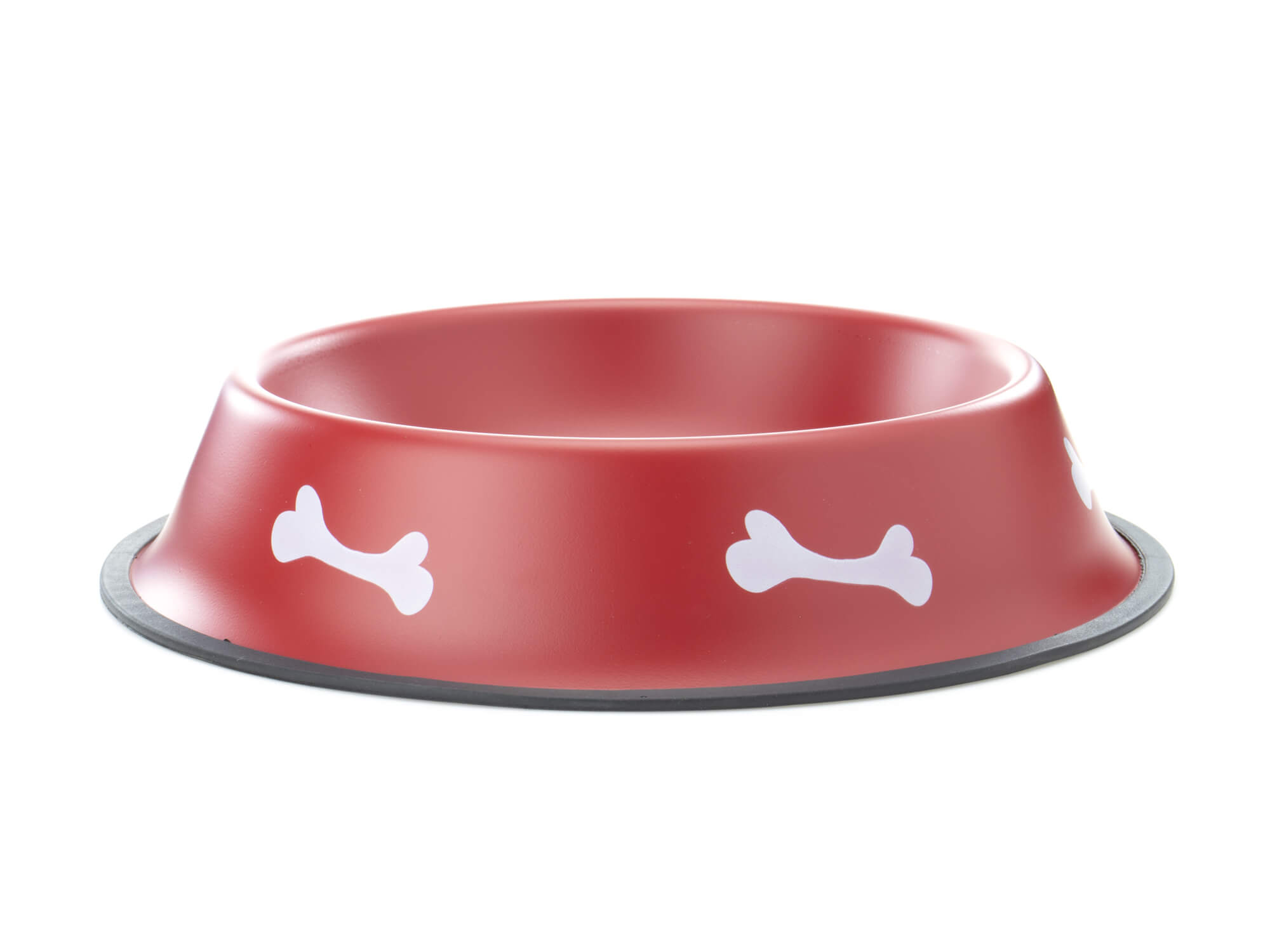 Vsepropejska Dish červená miska pro psa se vzorem kosti Rozměr (cm): 11
