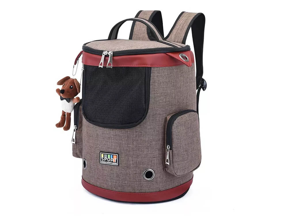 Vsepropejska Sport batoh pro psa | do 6 Kg Barva: Hnědá