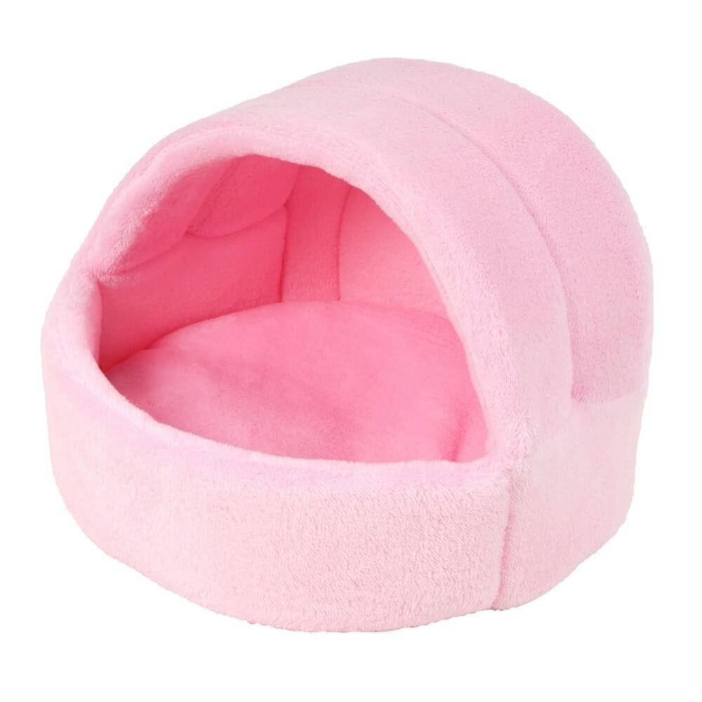 I love pets Coral světle-růžové iglú pro psa z fleecu
