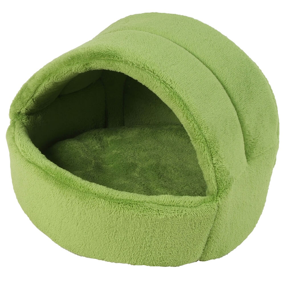 I love pets Coral zelené iglú pro psa z fleecu