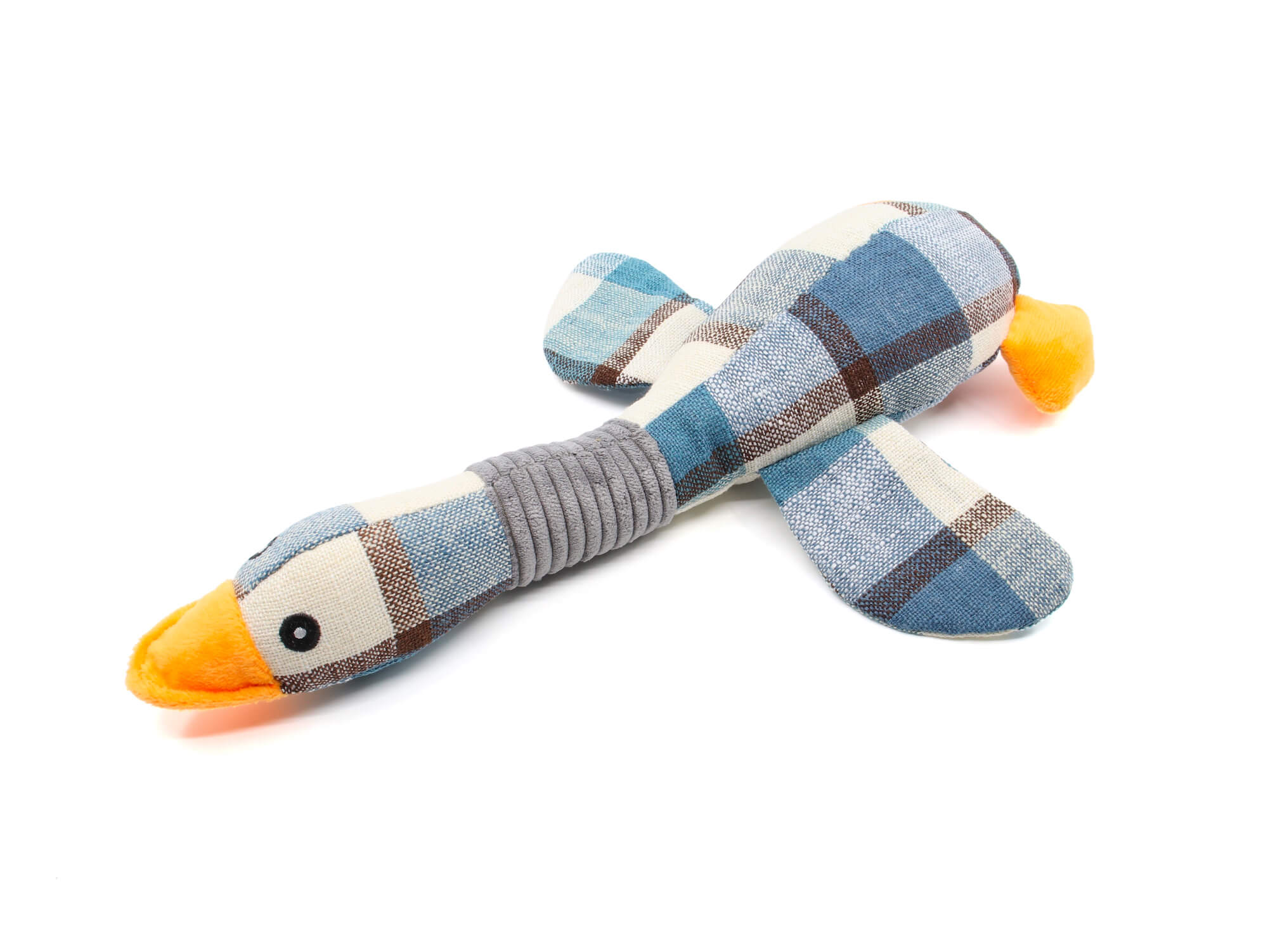 Vsepropejska Crosby plyšová kachna pro psa | 37 cm Barva: Modrá