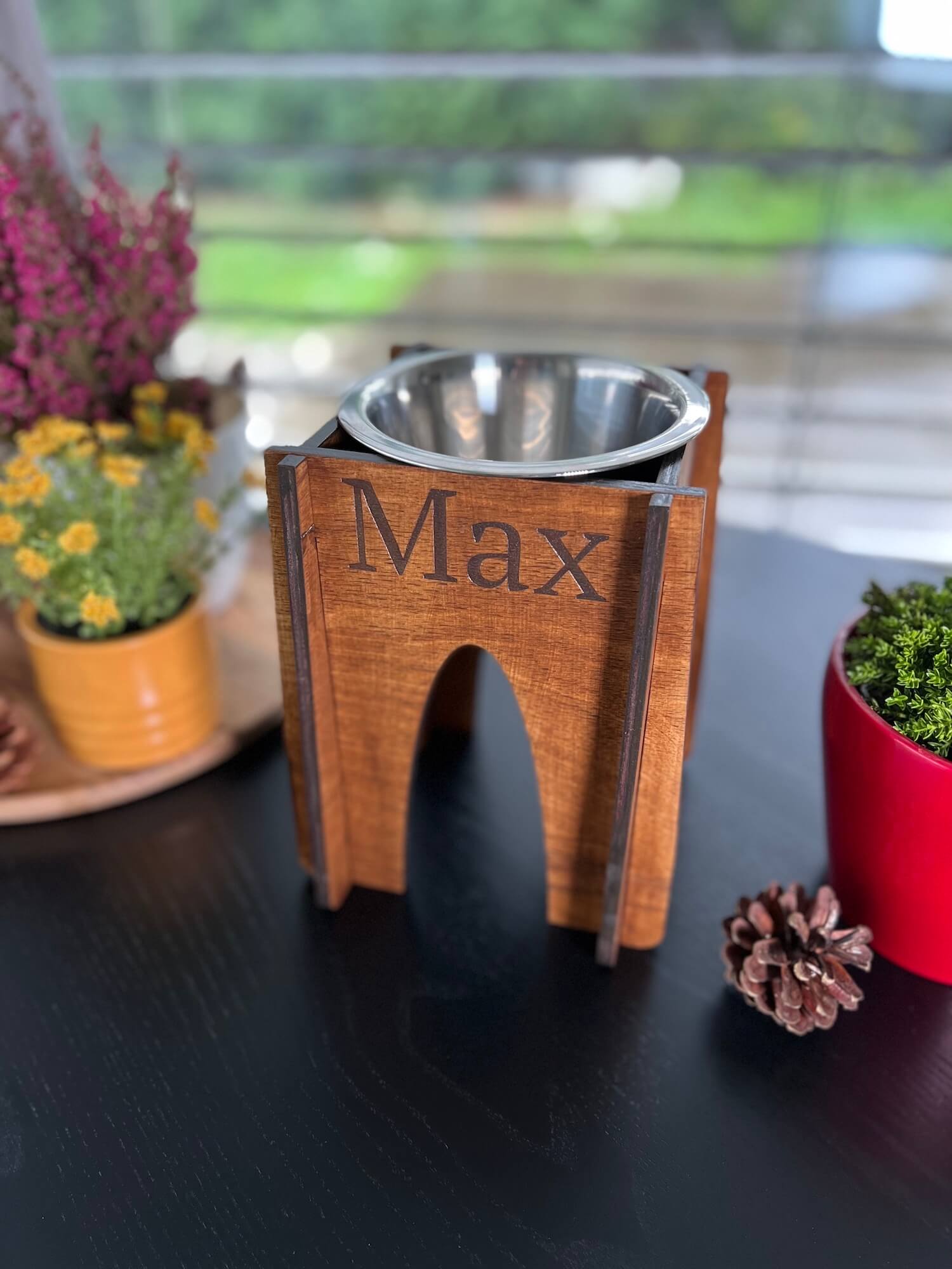 Vsepropejska Dena dřevěný stojan na misky Barva: Dena 1, Rozměr (cm): 20 x 16