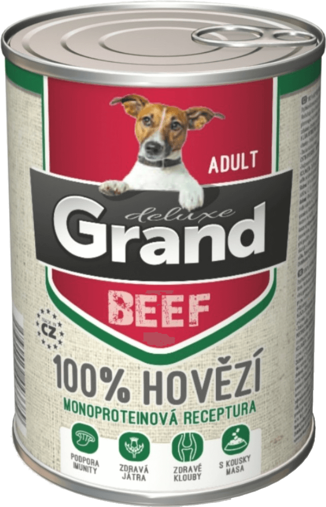 Grand deluxe hovězí konzerva pro psa | 400g