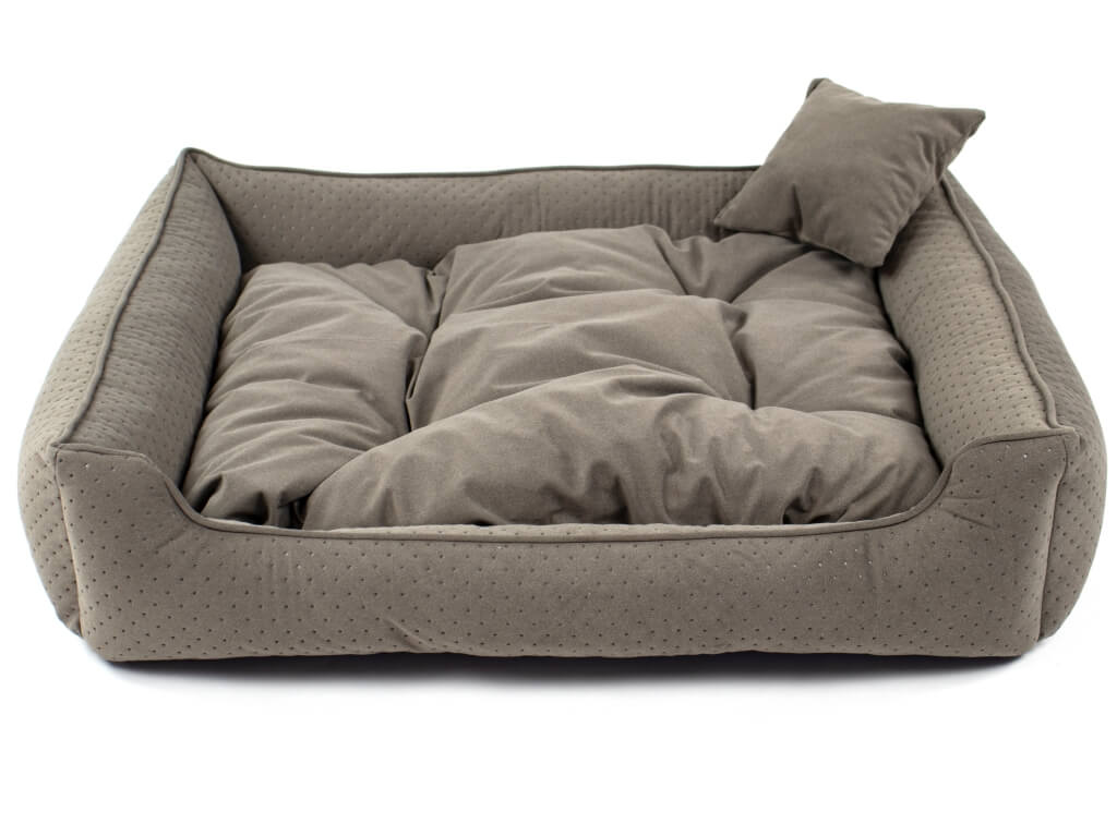 Vsepropejska Snug elegantní pelech pro psa Barva: Šedo-hnědá, Rozměr (cm): 90 x 75