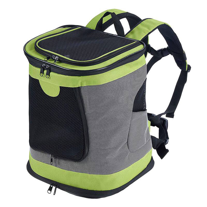 Vsepropejska Path šedo-zelený sportovní batoh pro psa