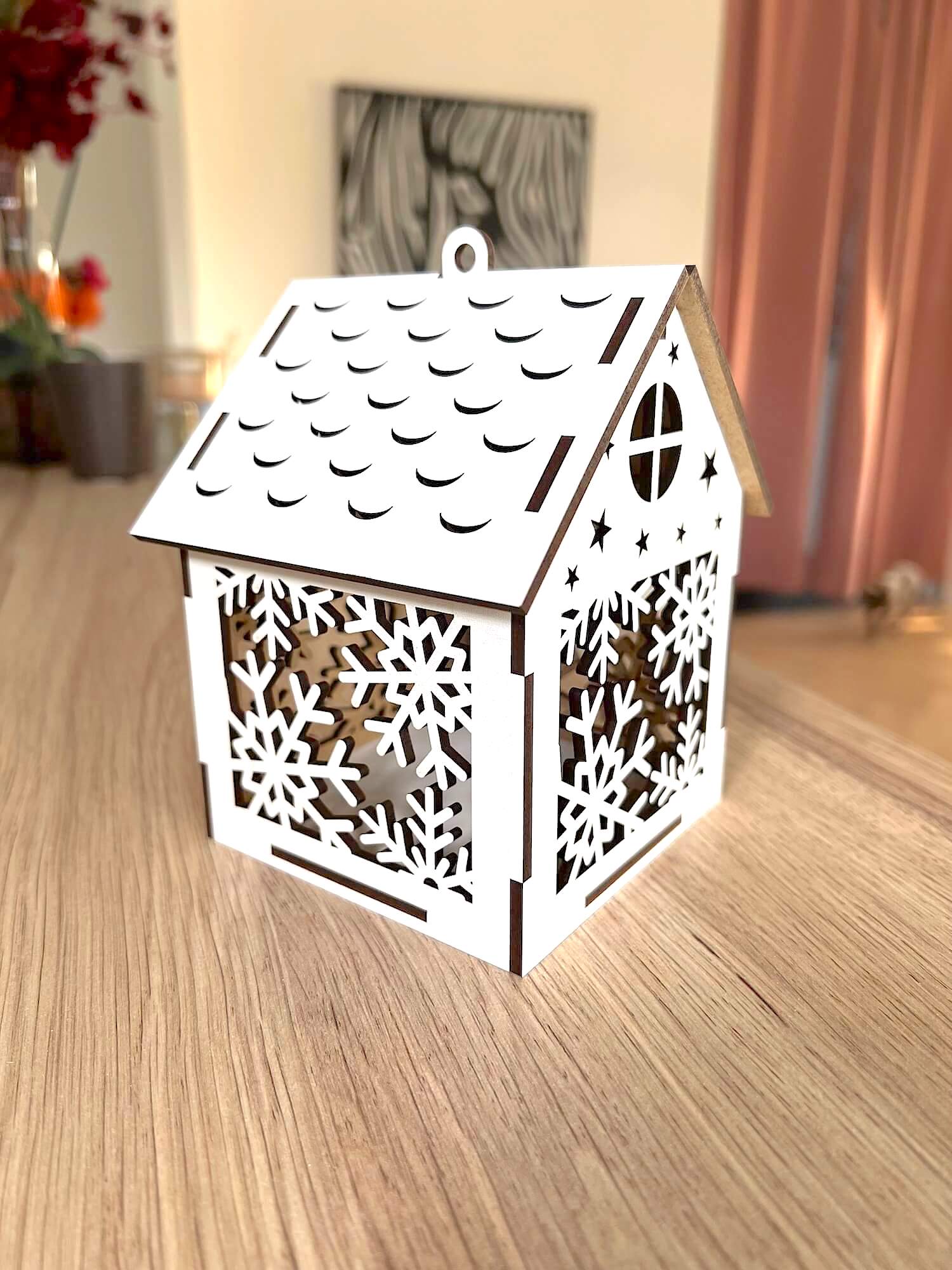 Vsepropejska Bílý Vánoční domeček Rozměr (cm): 10 x 7, Typ: Chaloupka 5
