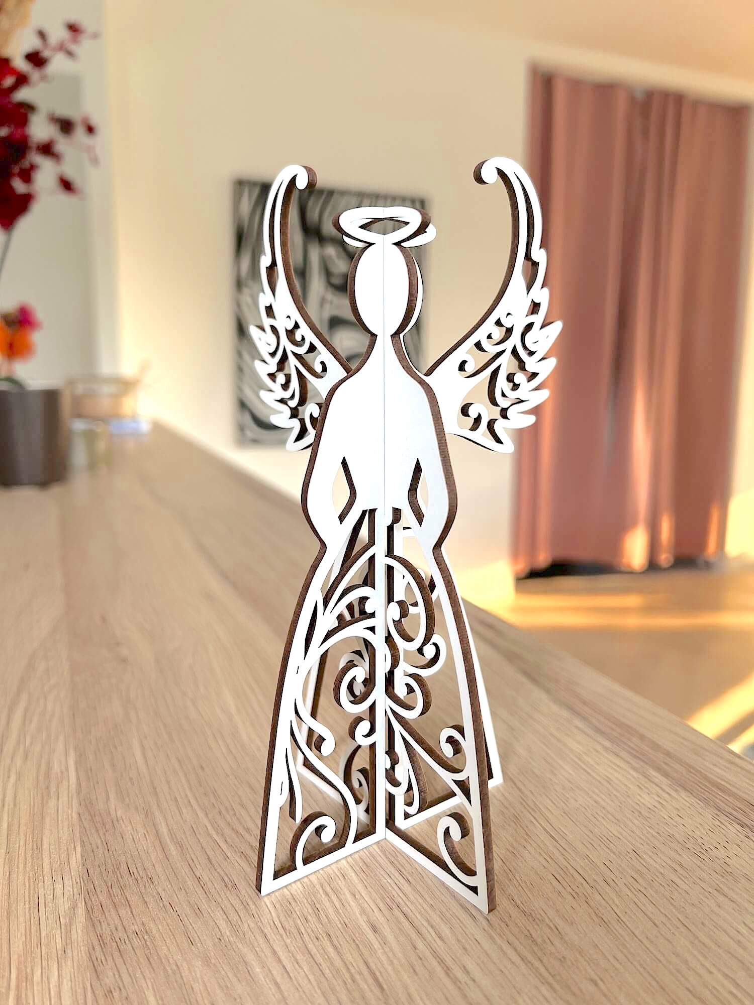 Vsepropejska Bílá Vánoční dekorace anděl Rozměr (cm): 19 x 11, Typ: Anděl 2