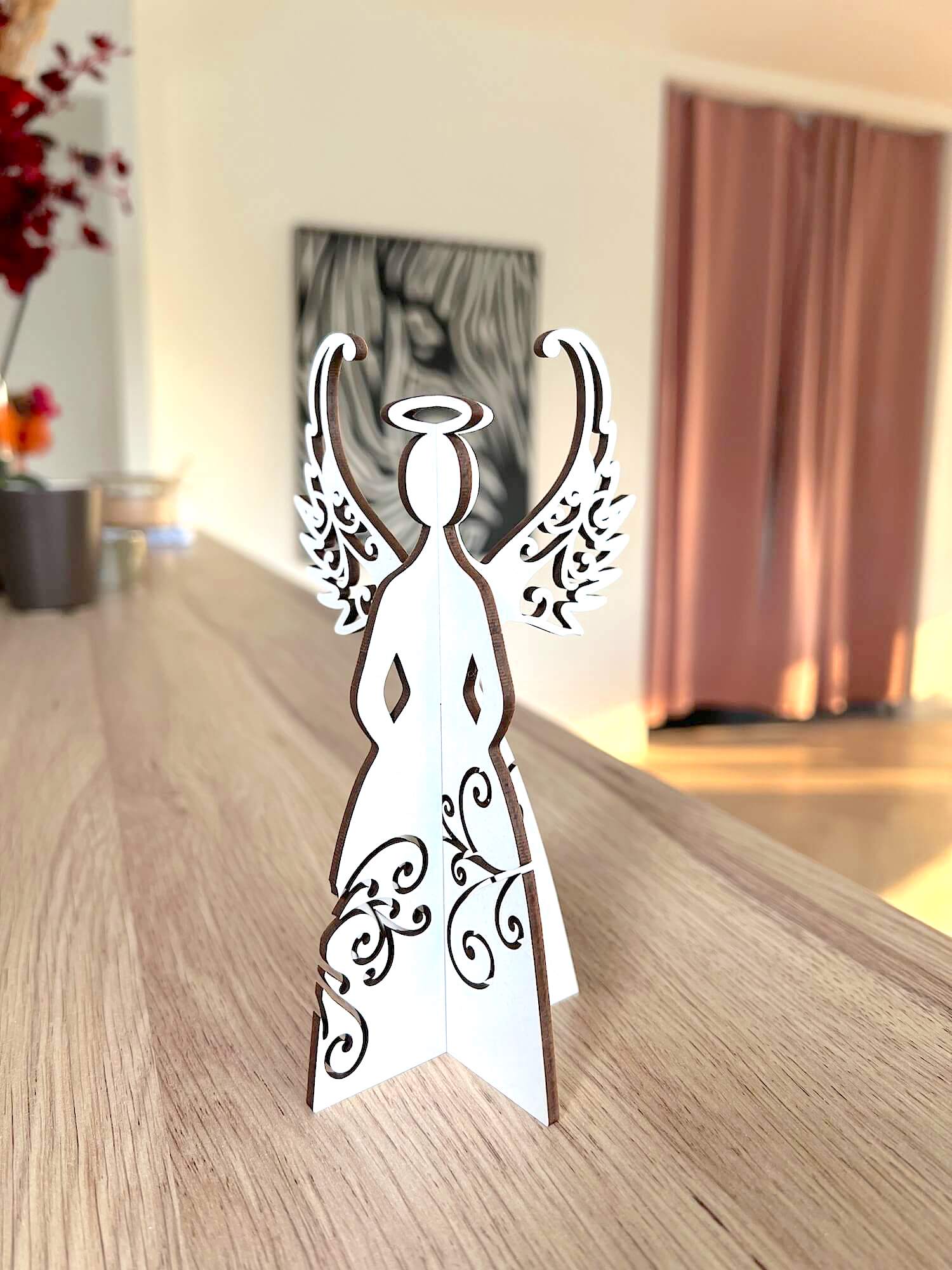 Vsepropejska Bílá Vánoční dekorace anděl Rozměr (cm): 20 x 11, Typ: Anděl 1