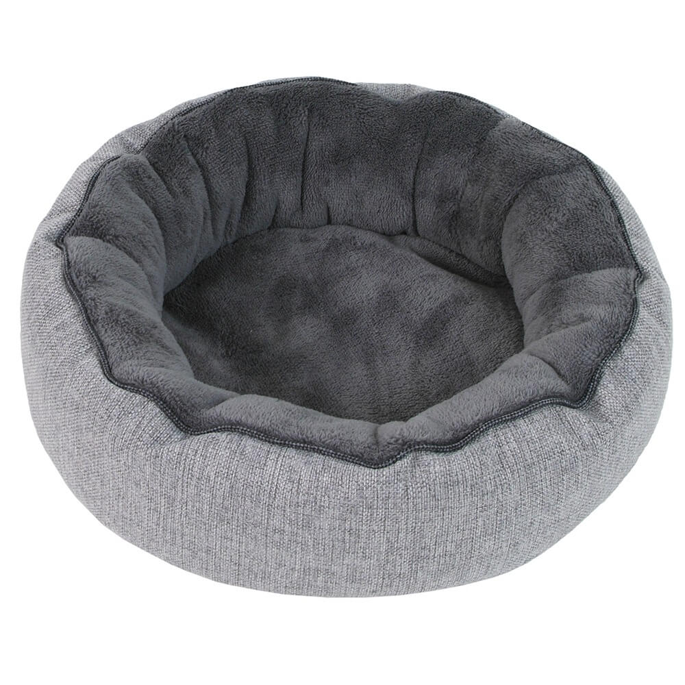 I love pets Emily světle šedý kulatý pelech pro psa Barva: Šedá, Rozměr (cm): 48